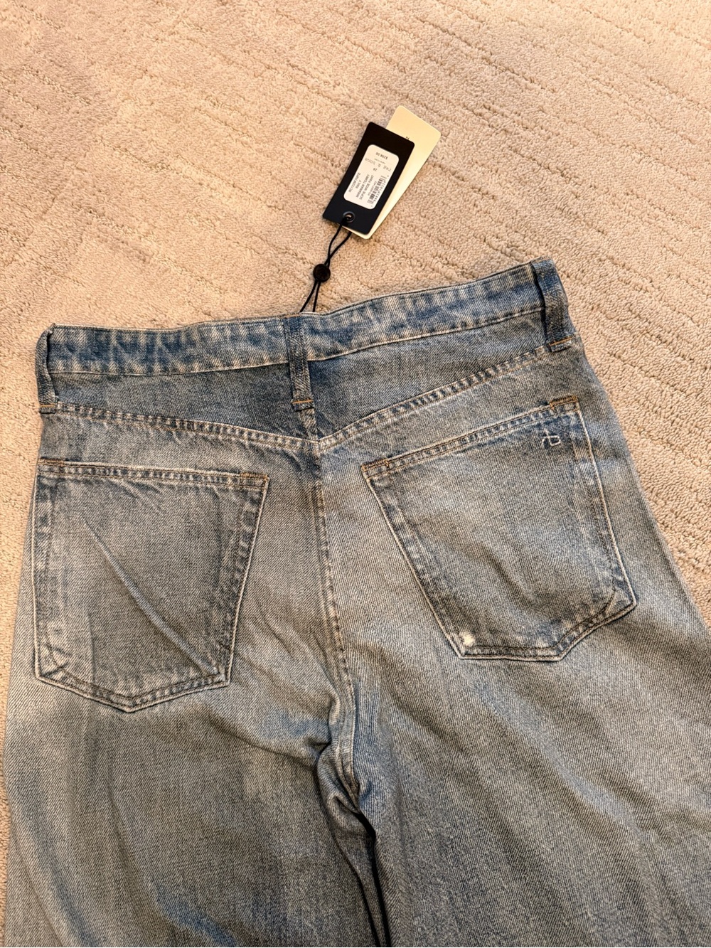 rag & bone Women's Light Blue Flare Jeans - Picture 6 of 7